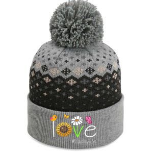 Love Nanny Life Cute Matching Family The Baniff Cuffed Pom Beanie