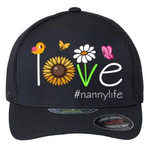 Love Nanny Life Cute Matching Family Flexfit Unipanel Trucker Cap