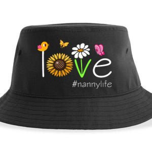 Love Nanny Life Cute Matching Family Sustainable Bucket Hat