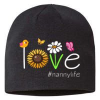 Love Nanny Life Cute Matching Family Sustainable Beanie