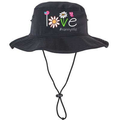 Love Nanny Life Cute Matching Family Legacy Cool Fit Booney Bucket Hat