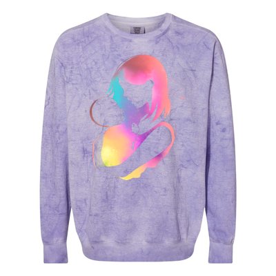 Loving New Mom Cute Gift Colorful Colorblast Crewneck Sweatshirt