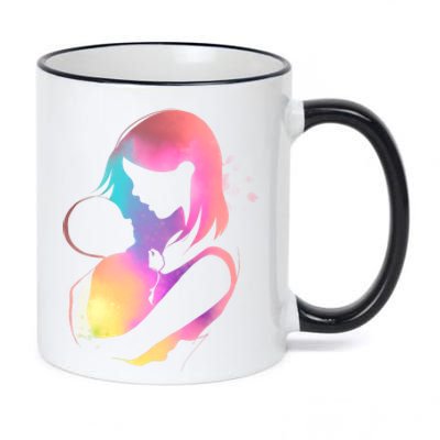 Loving New Mom Cute Gift Colorful 11oz Black Color Changing Mug