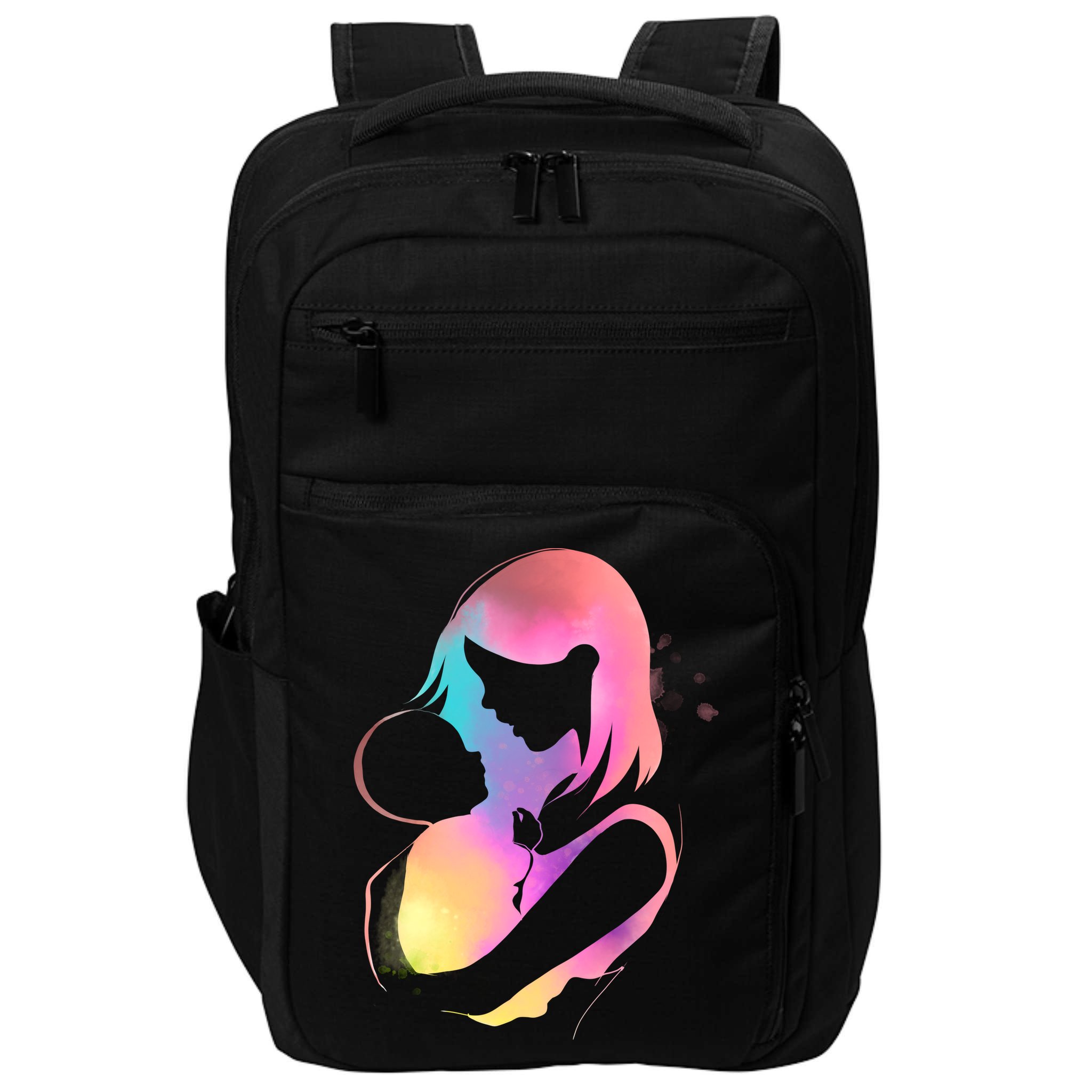 Loving New Mom Cute Gift Colorful Impact Tech Backpack