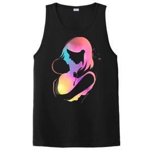 Loving New Mom Cute Gift Colorful PosiCharge Competitor Tank