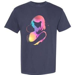 Loving New Mom Cute Gift Colorful Garment-Dyed Heavyweight T-Shirt