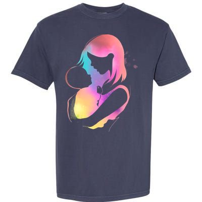 Loving New Mom Cute Gift Colorful Garment-Dyed Heavyweight T-Shirt