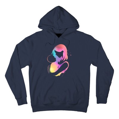 Loving New Mom Cute Gift Colorful Hoodie