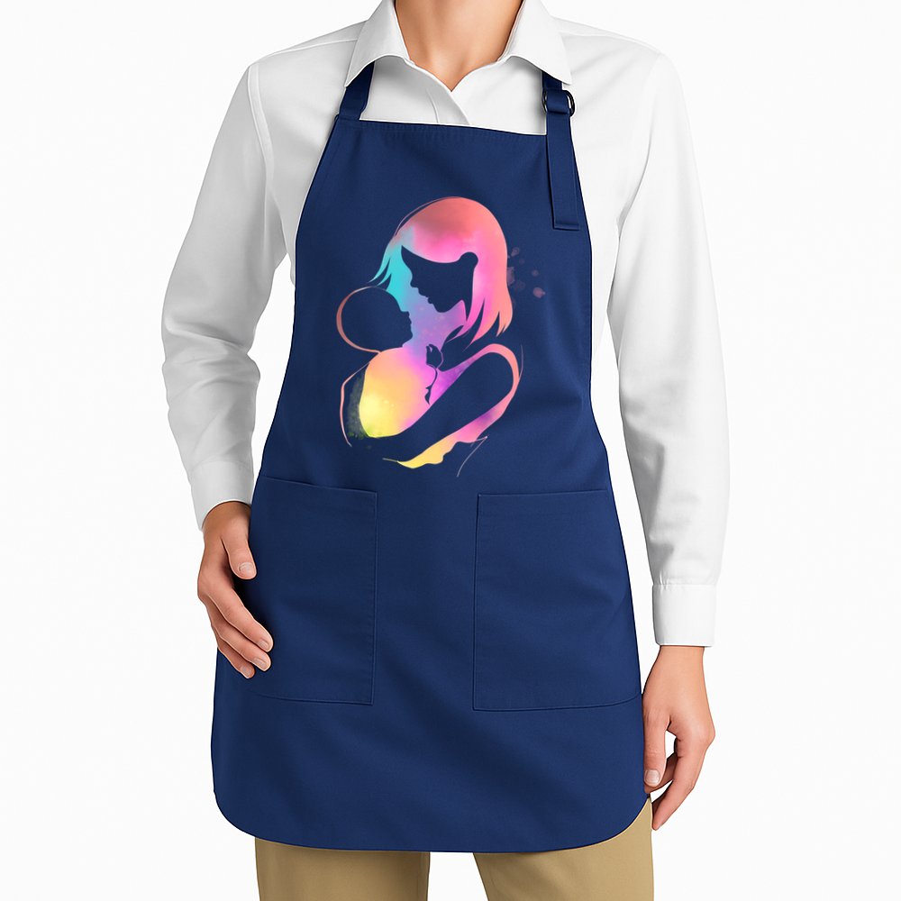 Loving New Mom Cute Gift Colorful Apron