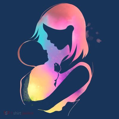 Loving New Mom Cute Gift Colorful T-Shirt