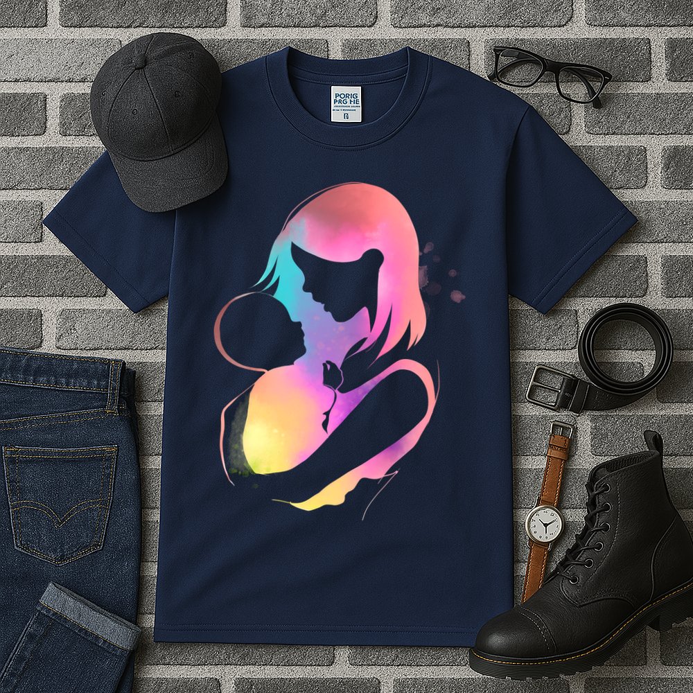 Loving New Mom Cute Gift Colorful Tall T-Shirt