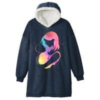 Loving New Mom Cute Gift Colorful Hooded Wearable Blanket