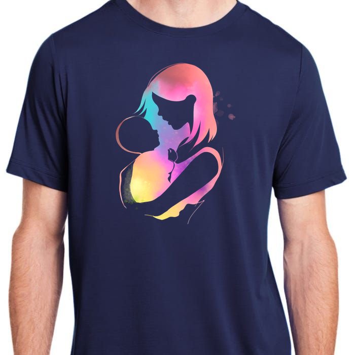 Loving New Mom Cute Gift Colorful Adult ChromaSoft Performance T-Shirt