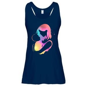 Loving New Mom Cute Gift Colorful Ladies Essential Flowy Tank