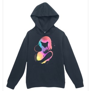 Loving New Mom Cute Gift Colorful Urban Pullover Hoodie