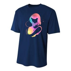 Loving New Mom Cute Gift Colorful Youth Performance Sprint T-Shirt