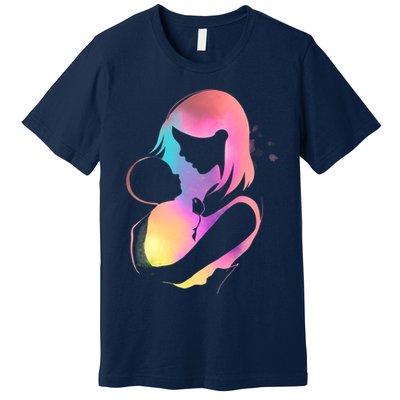 Loving New Mom Cute Gift Colorful Premium T-Shirt