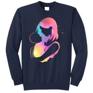 Loving New Mom Cute Gift Colorful Tall Sweatshirt