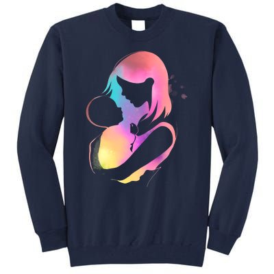 Loving New Mom Cute Gift Colorful Tall Sweatshirt