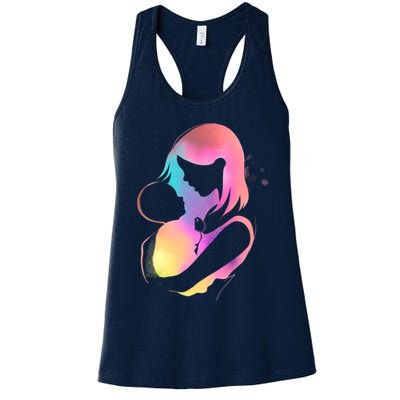 Loving New Mom Cute Gift Colorful Womens Tank Top