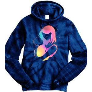 Loving New Mom Cute Gift Colorful Tie Dye Hoodie