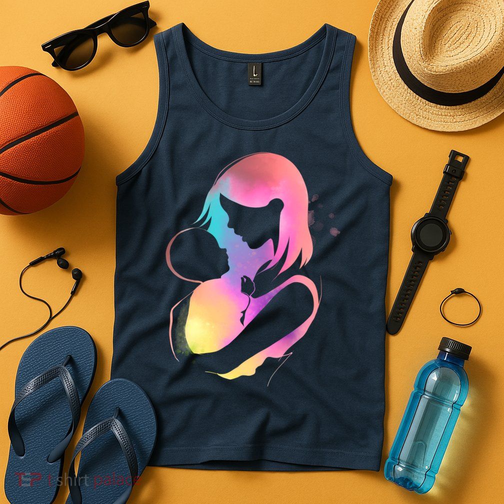 Loving New Mom Cute Gift Colorful Tank Top