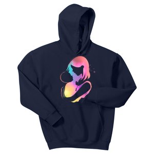 Loving New Mom Cute Gift Colorful Kids Hoodie