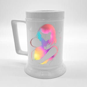 Loving New Mom Cute Gift Colorful Beer Stein