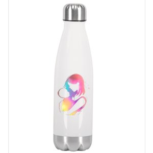 Loving New Mom Cute Gift Colorful Stainless Steel Insulated Water Bottle