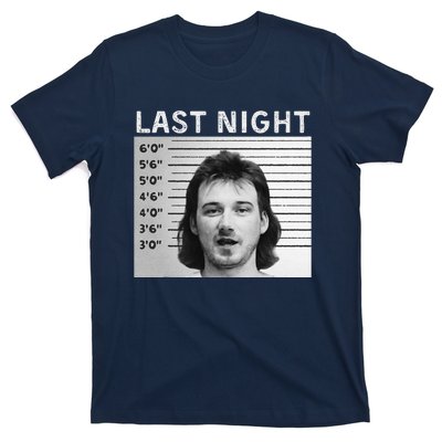 Last Night Mugshot Of Morgan Trending Mug Shot T-Shirt