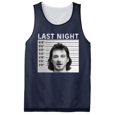 Last Night Mugshot Of Morgan Trending Mug Shot Mesh Reversible Basketball Jersey Tank