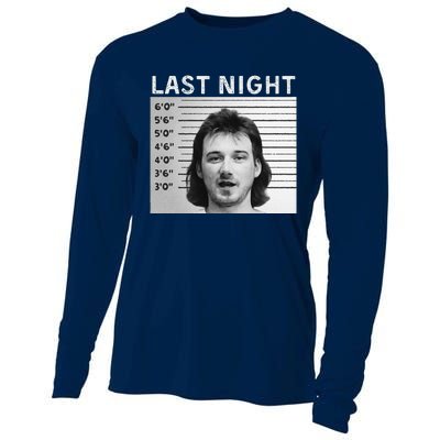 Last Night Mugshot Of Morgan Trending Mug Shot Cooling Performance Long Sleeve Crew