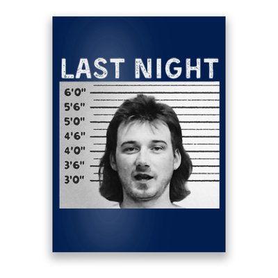 Last Night Mugshot Of Morgan Trending Mug Shot Poster