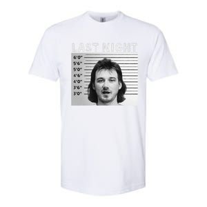 Last Night Mugshot Of Morgan Trending Mug Shot Softstyle CVC T-Shirt