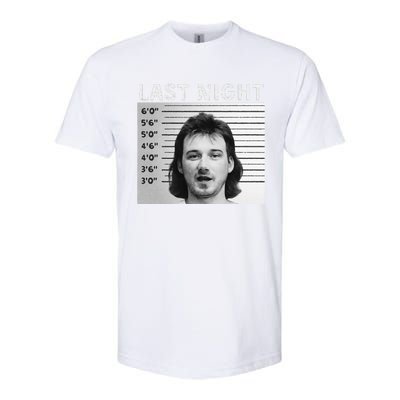 Last Night Mugshot Of Morgan Trending Mug Shot Softstyle CVC T-Shirt