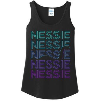 Loch Ness Monster Nessie Cryptid Cryptozoology Retro Ladies Essential Tank