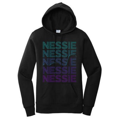 Loch Ness Monster Nessie Cryptid Cryptozoology Retro Women's Pullover Hoodie