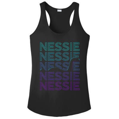 Loch Ness Monster Nessie Cryptid Cryptozoology Retro Ladies PosiCharge Competitor Racerback Tank