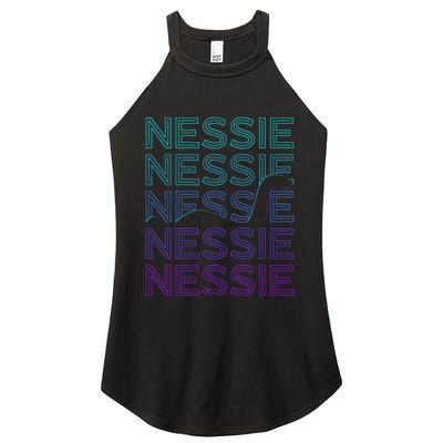 Loch Ness Monster Nessie Cryptid Cryptozoology Retro Women’s Perfect Tri Rocker Tank