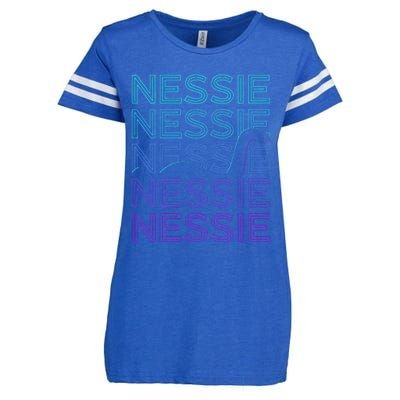 Loch Ness Monster Nessie Cryptid Cryptozoology Retro Enza Ladies Jersey Football T-Shirt