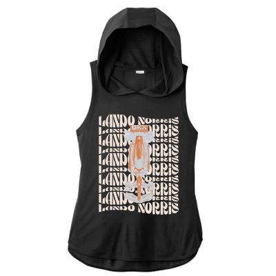 LANDO NORRIS McLaren Racing F1 Gear Ladies PosiCharge Tri-Blend Wicking Draft Hoodie Tank