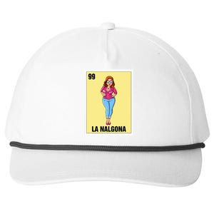 La Nalgona Mexican Bingo Card Game Funny Spanish Woman Snapback Five-Panel Rope Hat