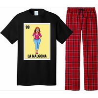 La Nalgona Mexican Bingo Card Game Funny Spanish Woman Pajama Set