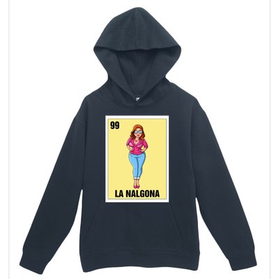 La Nalgona Mexican Bingo Card Game Funny Spanish Woman Urban Pullover Hoodie