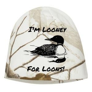 Loon North Minnesota Wisconsin Funny Kati - Camo Knit Beanie