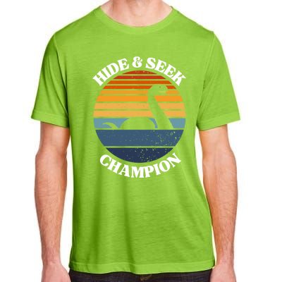 Loch Ness Monster Vintage Sunset Meaningful Gift Hide And Seek Champion Gift Adult ChromaSoft Performance T-Shirt