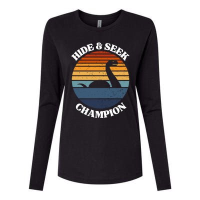 Loch Ness Monster Vintage Sunset Meaningful Gift Hide And Seek Champion Gift Womens Cotton Relaxed Long Sleeve T-Shirt