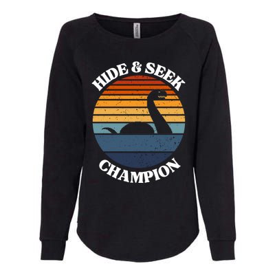 Loch Ness Monster Vintage Sunset Meaningful Gift Hide And Seek Champion Gift Womens California Wash Sweatshirt