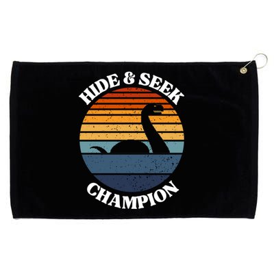 Loch Ness Monster Vintage Sunset Meaningful Gift Hide And Seek Champion Gift Grommeted Golf Towel