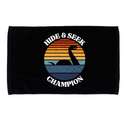 Loch Ness Monster Vintage Sunset Meaningful Gift Hide And Seek Champion Gift Microfiber Hand Towel